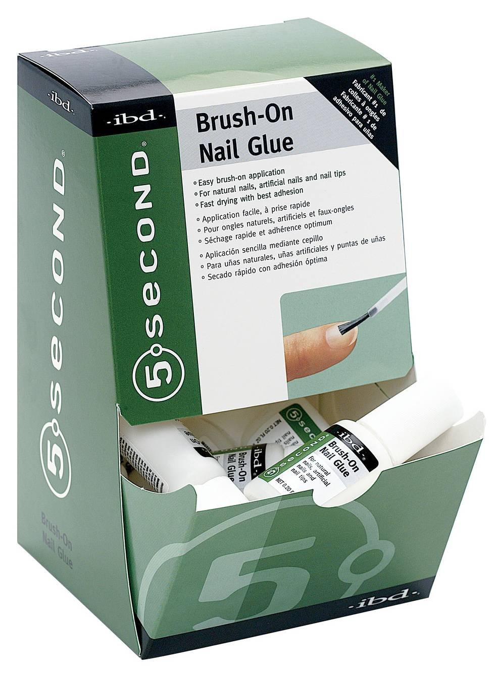 5 SECOND NAIL GLUE BRUSH-ON 12/DP