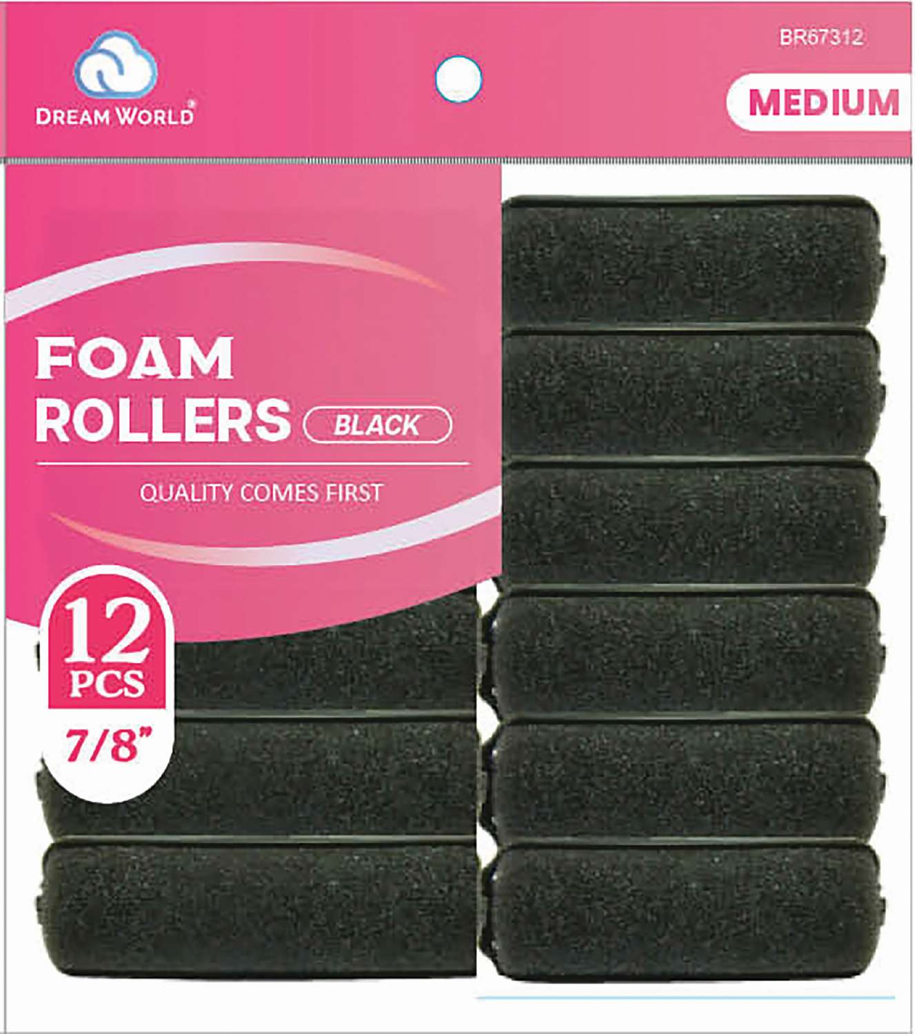 DREAM ROLLER FOAM-BK 12CT MEDIUM