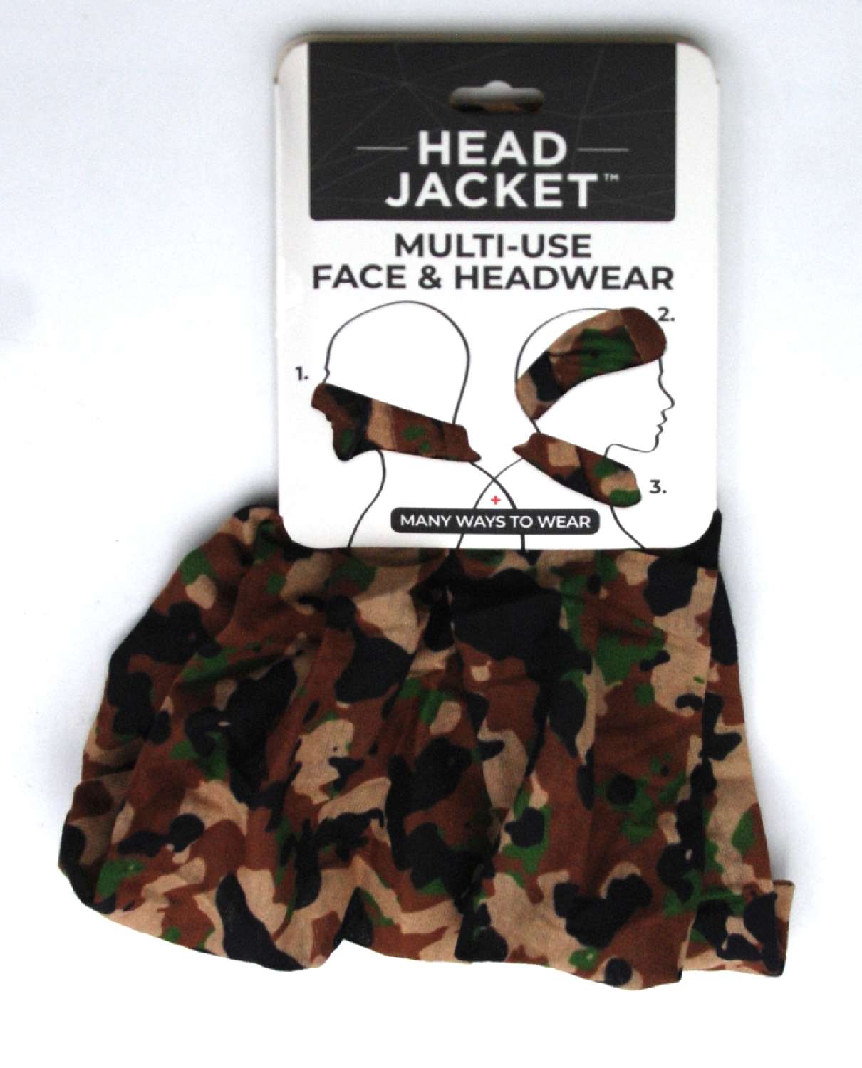 ALL PURPOSE HEAD WRAP CAMO GN