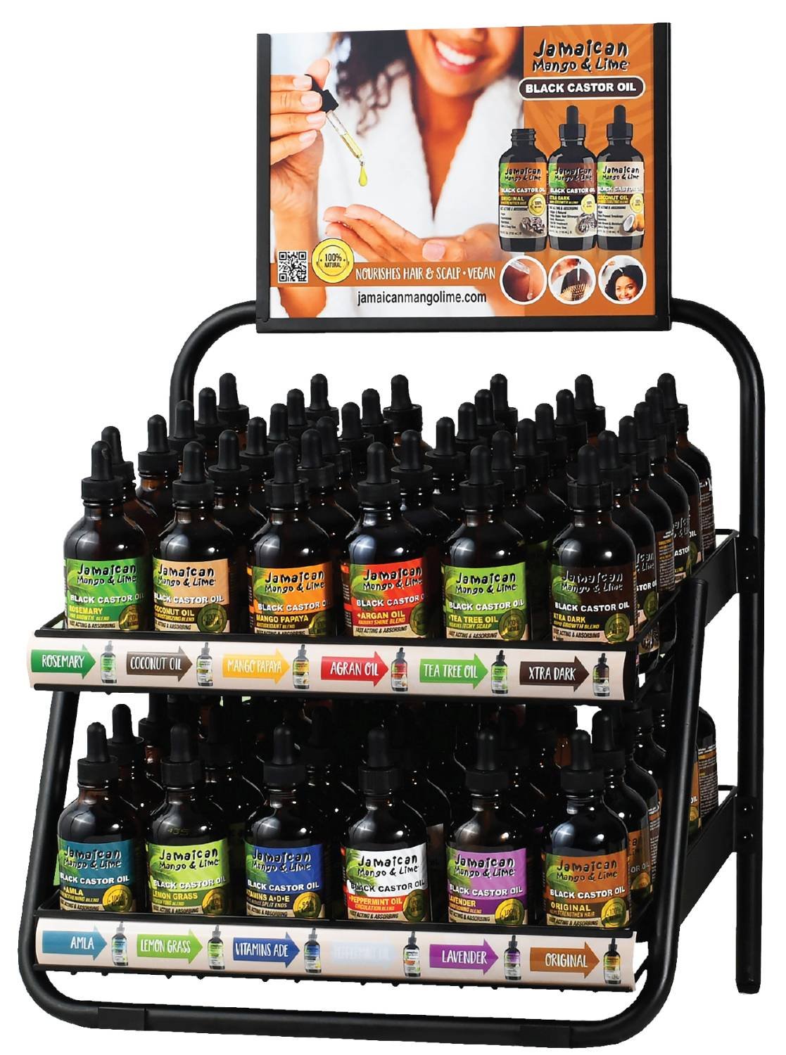 JML BLACK CASTOR OIL EMPTY TRAY FOR 4OZ