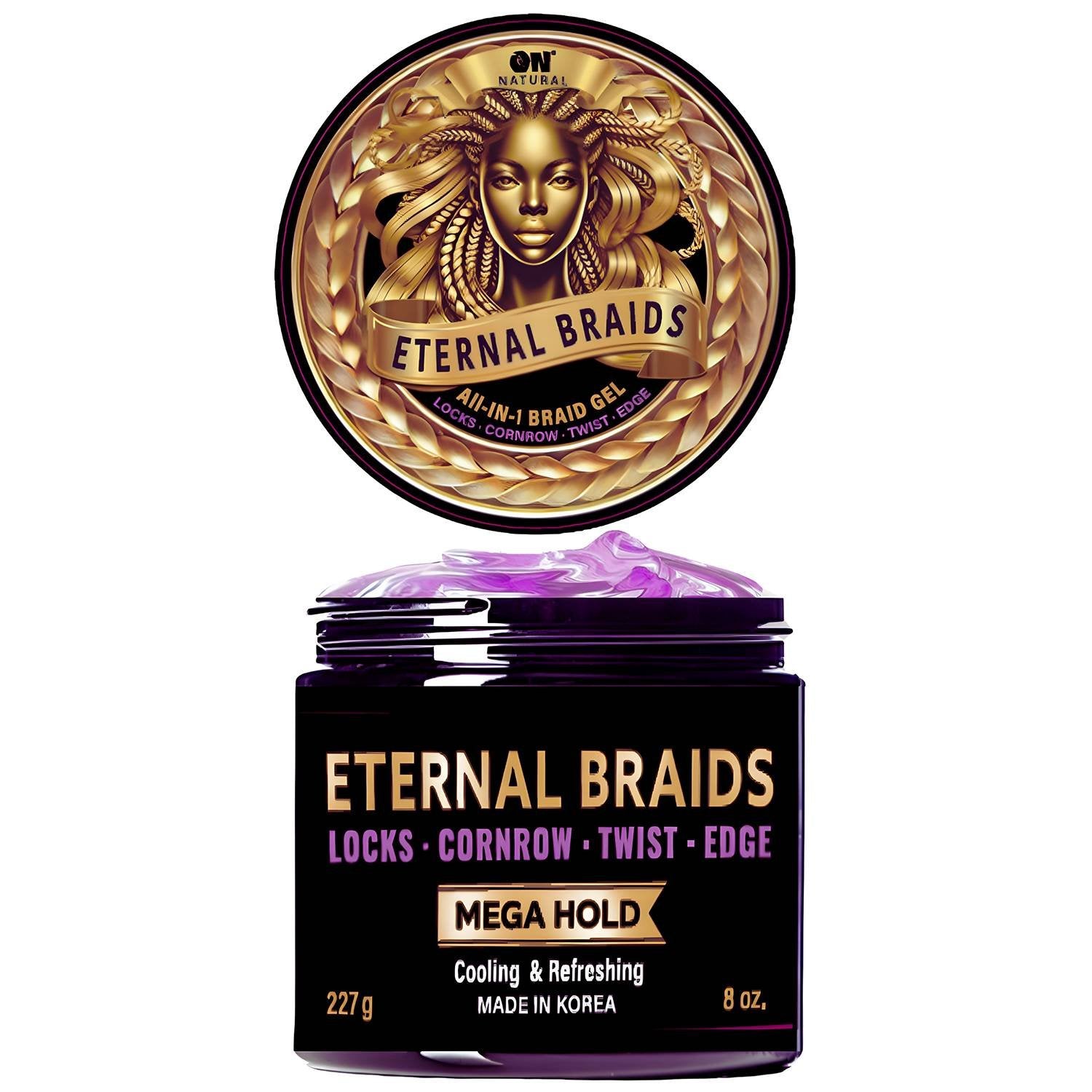 ON NAT ET/BRAIDS ALL-IN-1 GEL MEGA HOLD